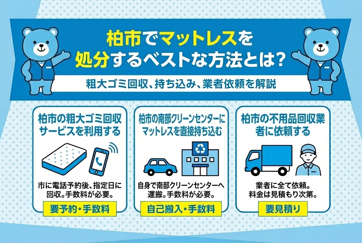 柏市マットレス処分方法