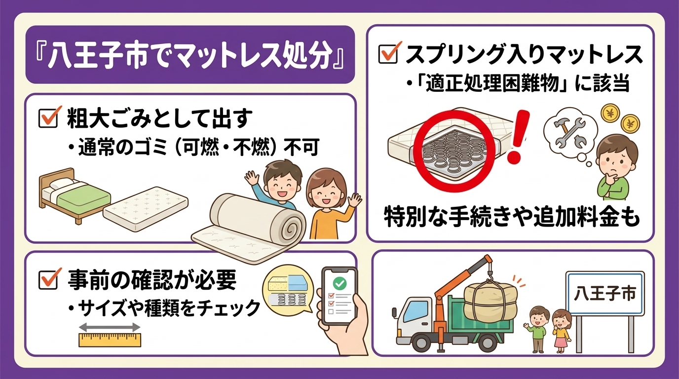 八王子市でマットレスを処分する方法
